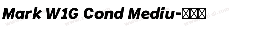 Mark W1G Cond Mediu字体转换